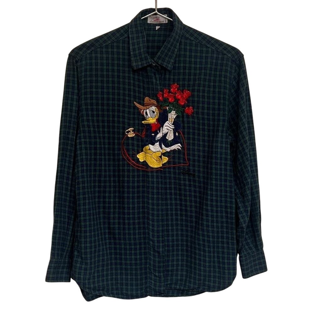 Disney x Segreta by Emmanuel Schvili Vintage 90's Embroidered Donald Duck Shirt